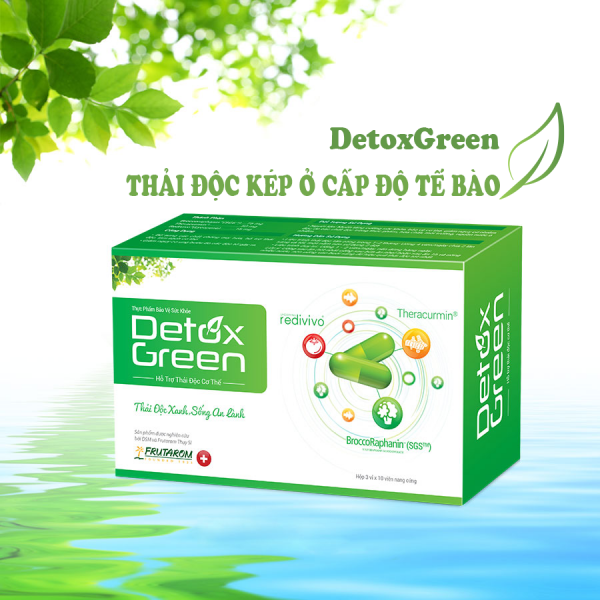 DetoxGreen có tác dụng hỗ trợ thải độc gan hiệu quả