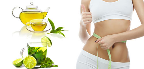 Detox giảm mỡ bụng từ trà xanh và chanh rất tốt cho việc làm đẹp cho chị em phụ nữ